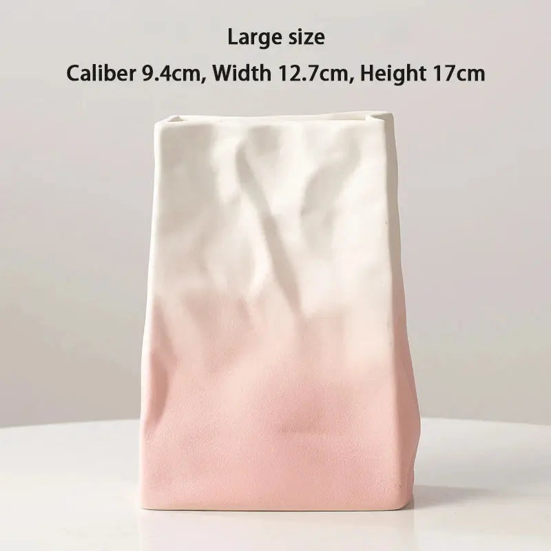 Nordic Simple Ceramic Vase Living Room Office.