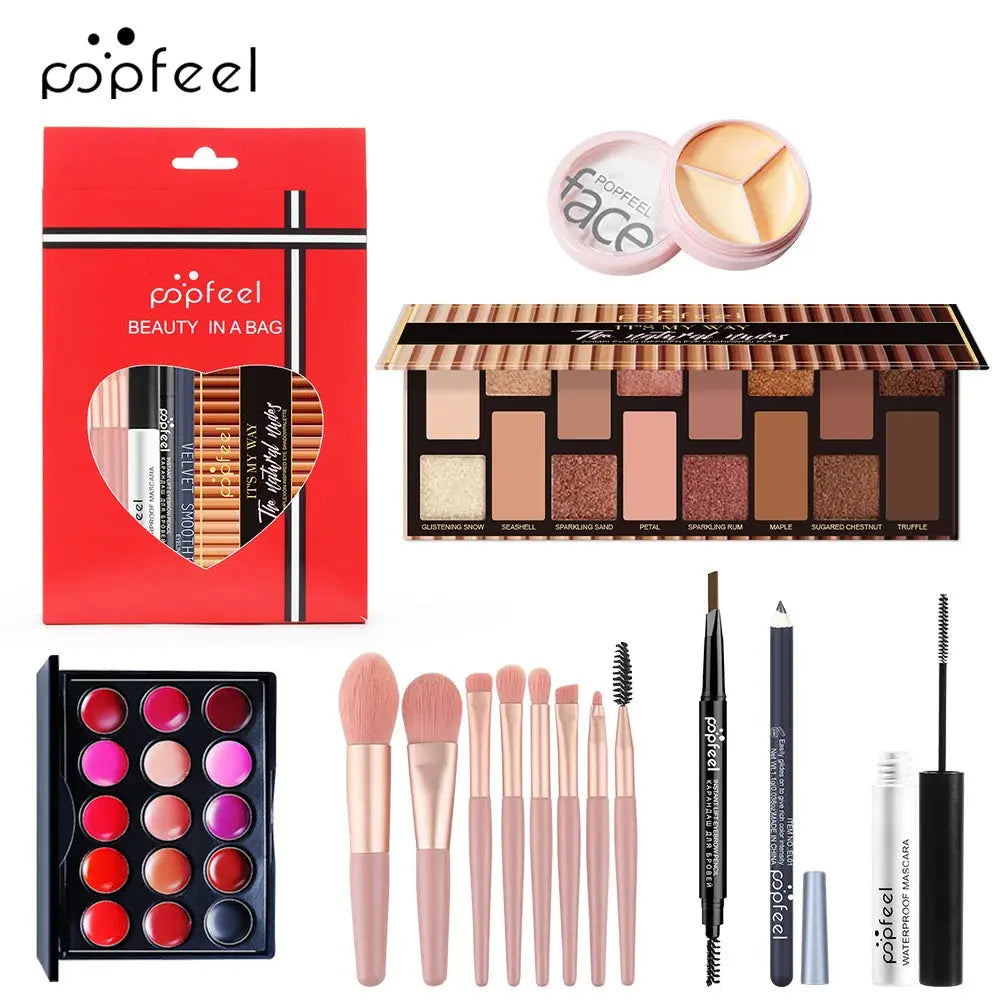 POPFEEL All-in-One Makeup Kit Gift Set with Eyeshadow DesiNest
