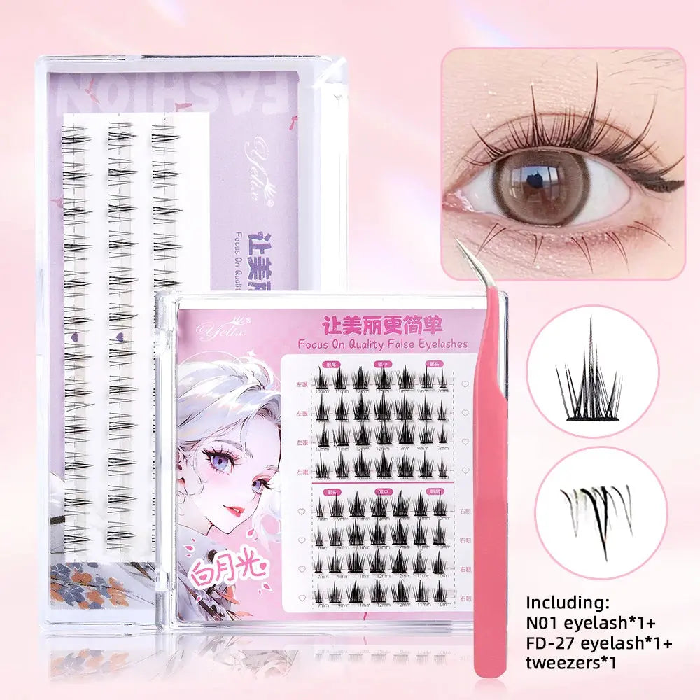 Yelix New Sunflower Eyelash Set Cluster Lashes DesiNest
