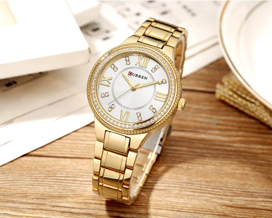 CURREN Original Brand Stainless Steel Band Wrist Watch For Couples With Brand (Box & Bag) US Arabia