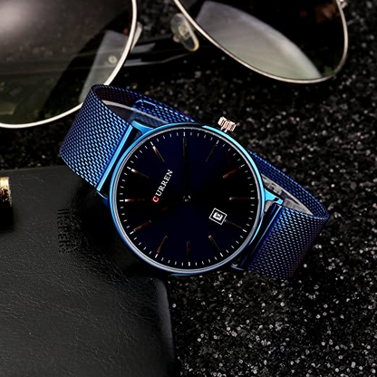 CURREN Original Brand Stainless Steel Band Wrist Watch For Men With Brand (Box & Bag)-8302 US Arabia