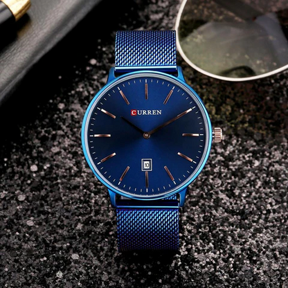 CURREN Original Brand Stainless Steel Band Wrist Watch For Men With Brand (Box & Bag)-8302 US Arabia