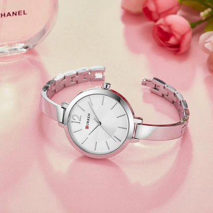 CURREN Original Brand Stainless Steel Wrist Watch For Woman With Brand (Box & Bag)-9012 US Arabia