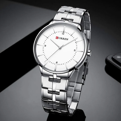 CURREN Original Brand Stainless Steel Band Wrist Watch For Couples With Brand (Box & Bag) US Arabia