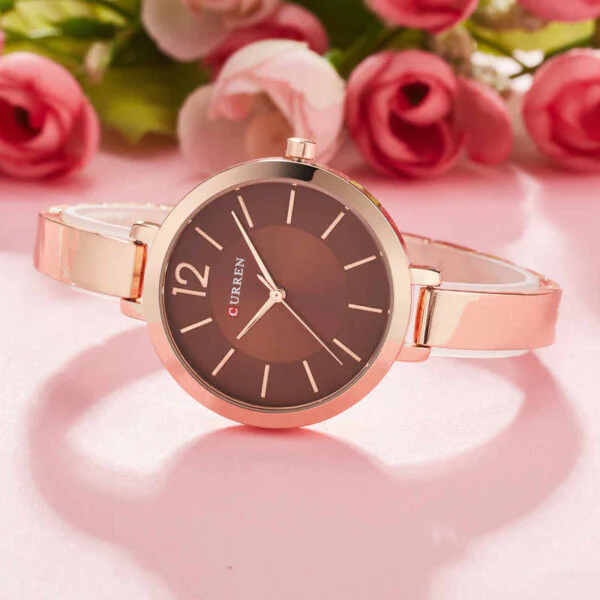 CURREN Original Brand Stainless Steel Wrist Watch For Woman With Brand (Box & Bag)-9012 US Arabia