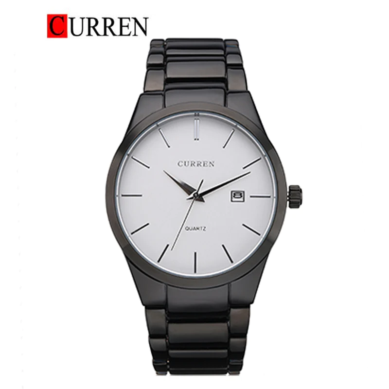 CURREN Original Brand Stainless Steel Band Wrist Watch For Men With Brand (Box & Bag)-8106 US Arabia