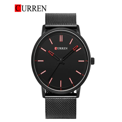 CURREN Original Brand Mesh Band Wrist Watch For Men With Brand (Box & Bag)-8233 US Arabia