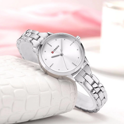 CURREN Original Brand Stainless Steel Band Wrist Watch For Couples With Brand (Box & Bag) US Arabia