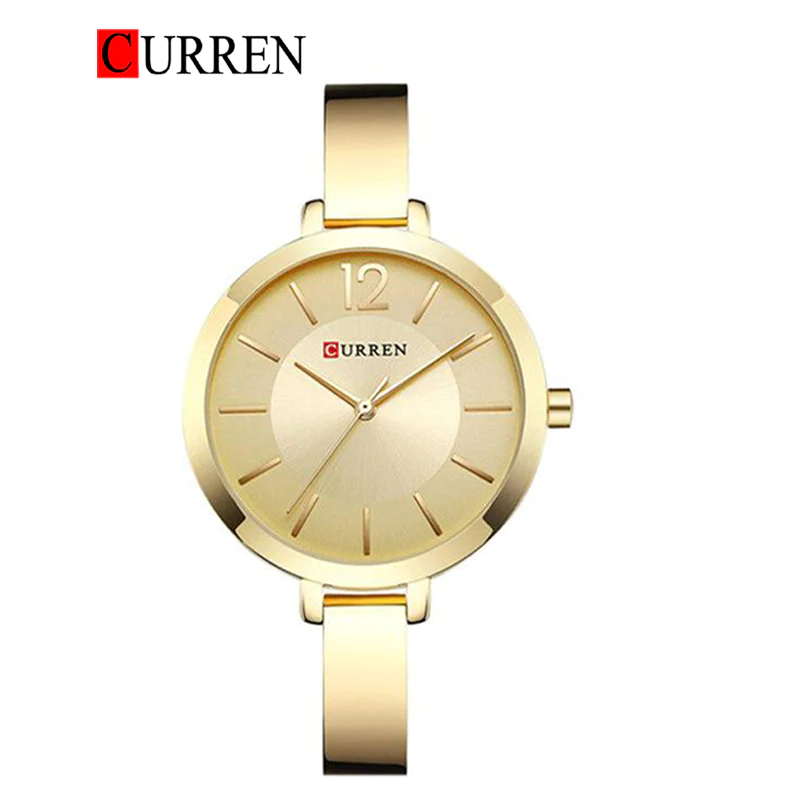 CURREN Original Brand Stainless Steel Wrist Watch For Woman With Brand (Box & Bag)-9012 US Arabia