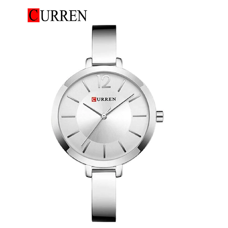 CURREN Original Brand Stainless Steel Wrist Watch For Woman With Brand (Box & Bag)-9012 US Arabia