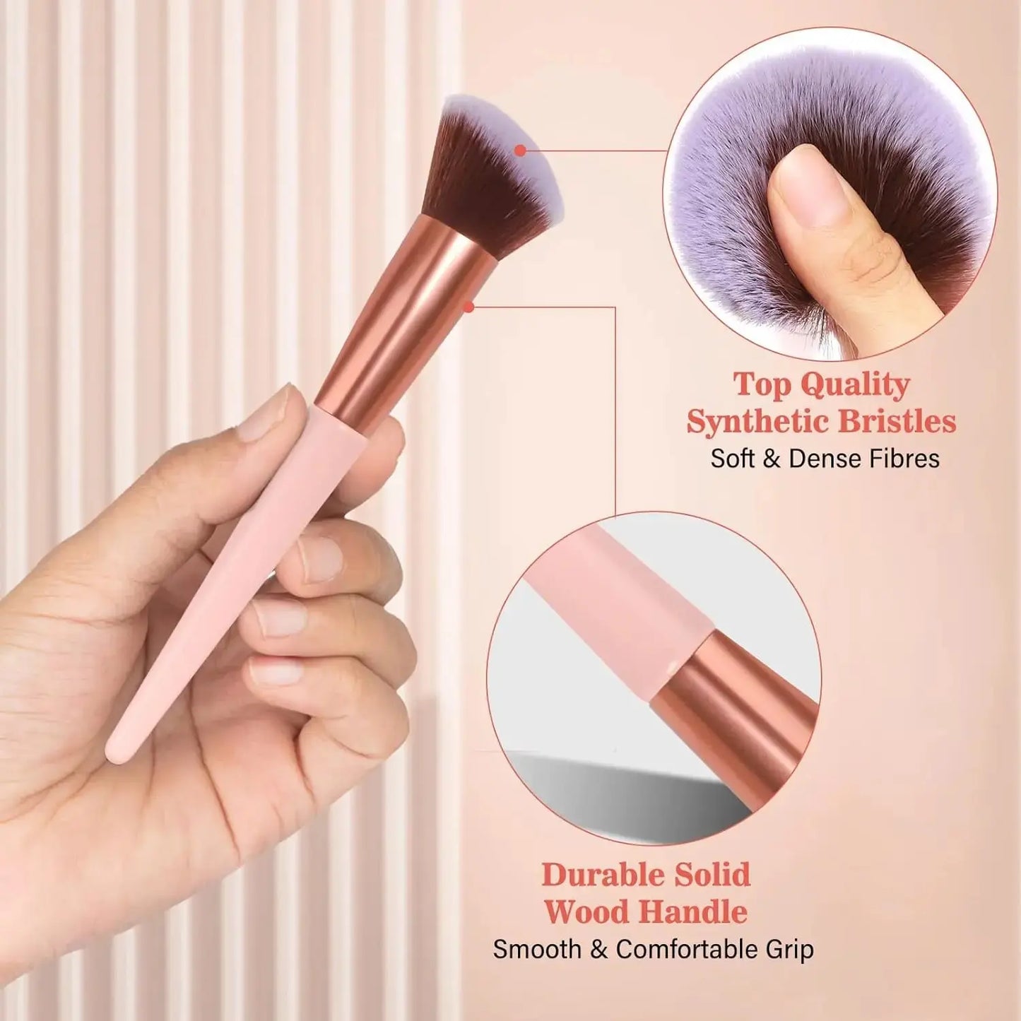 BESTOPE PRO Makeup Brushes With Case 20PCs.