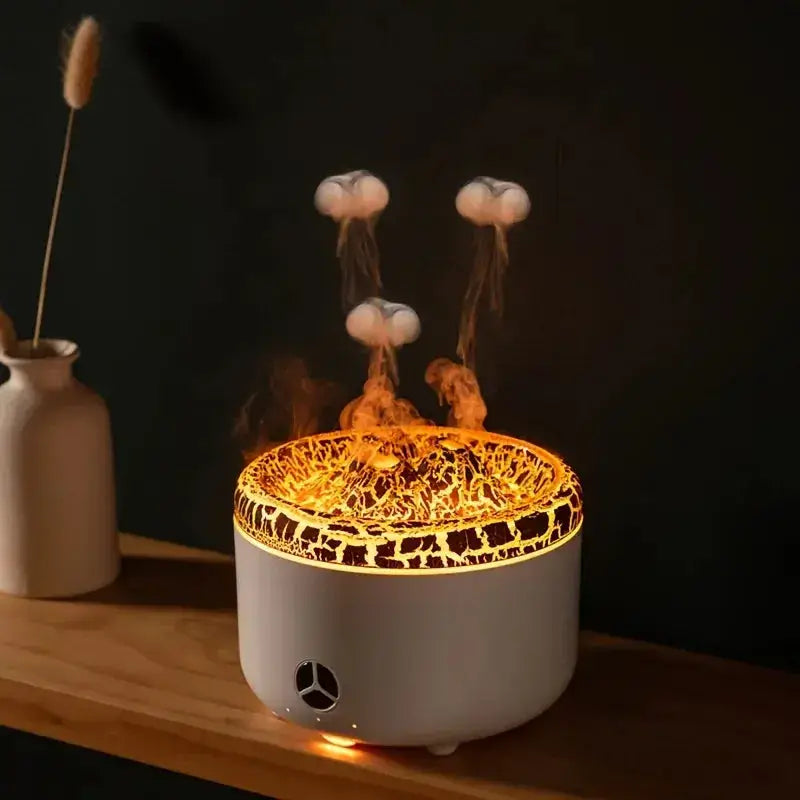 Eco-Friendly Ultrasonic Humidifier 550ml Capacity.