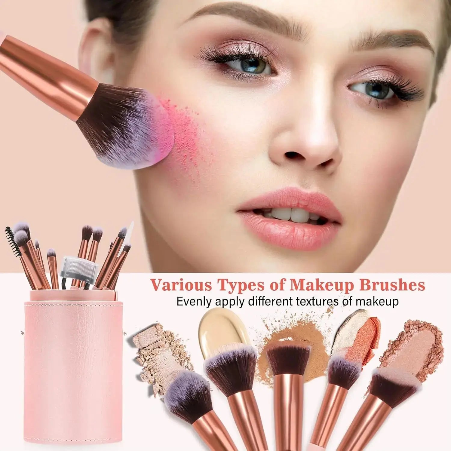 BESTOPE PRO Makeup Brushes With Case 20PCs.