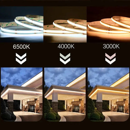 UL Listed COB LED Strip Light 320 480 LEDs/m.