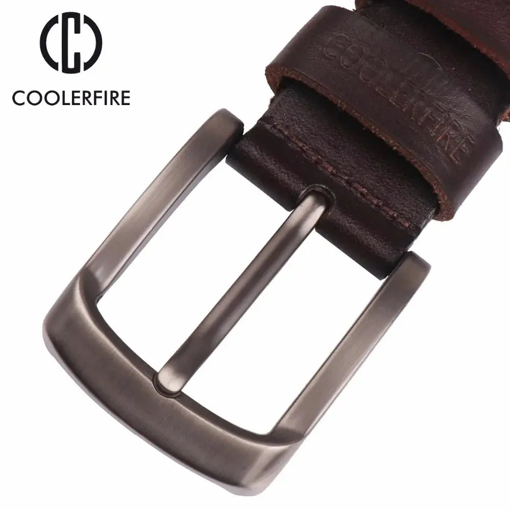 CCOOLERFIRE Men Belt Full Grain 100% Real.