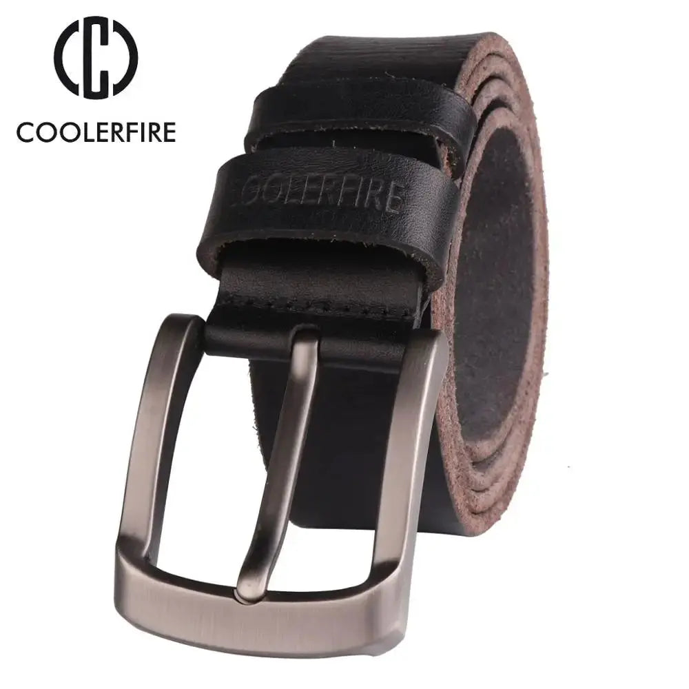 CCOOLERFIRE Men Belt Full Grain 100% Real.