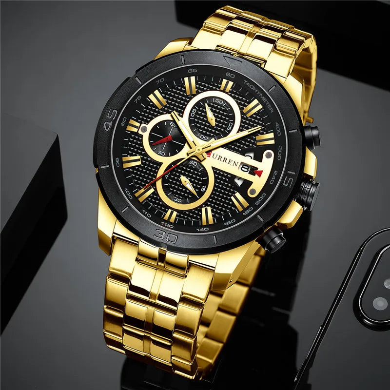 Luxury Men's Watch CURREN 8337 US Arabia
