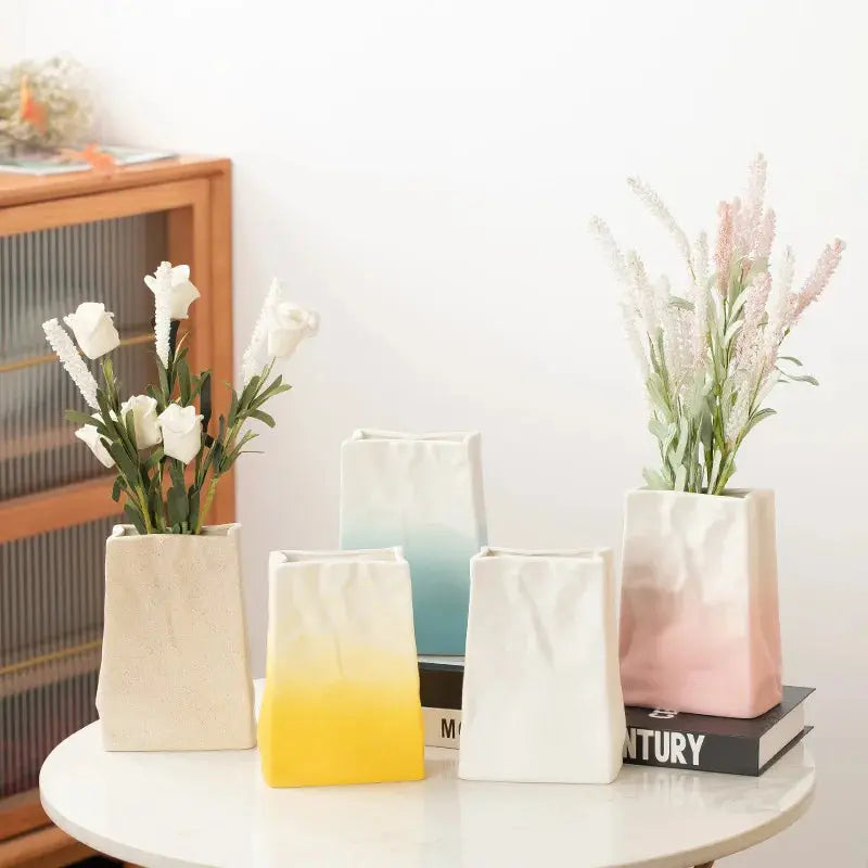 Nordic Simple Ceramic Vase Living Room Office.