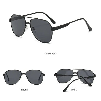 Classic Male Driving Polarized Sunglasses Men Metal Frame.