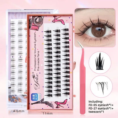 Yelix New Sunflower Eyelash Set Cluster Lashes.