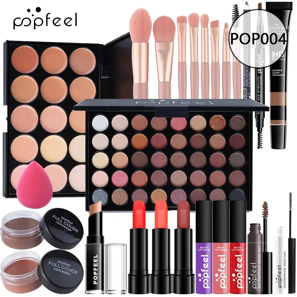 POPFEEL All-in-One Makeup Kit Gift Set with Eyeshadow.