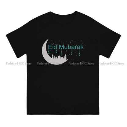 Hip Hop Polyester TShirt Eid Mubarak Arabic.