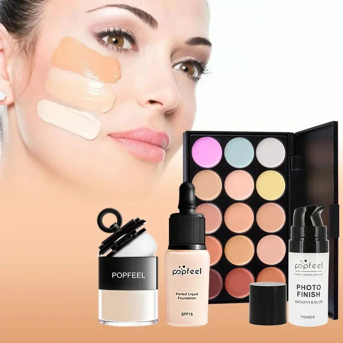 POPFEEL All-in-One Makeup Kit Gift Set with Eyeshadow.