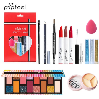 POPFEEL All-in-One Makeup Kit Gift Set with Eyeshadow.