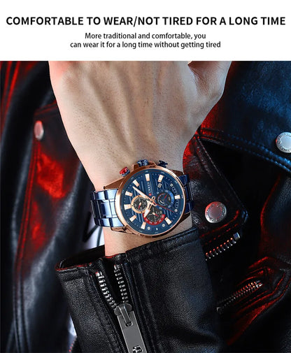 CURREN Stainless Steel Watch For Men With Box US Arabia