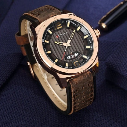 CURREN Luxury Watch Leather-8293 US Arabia