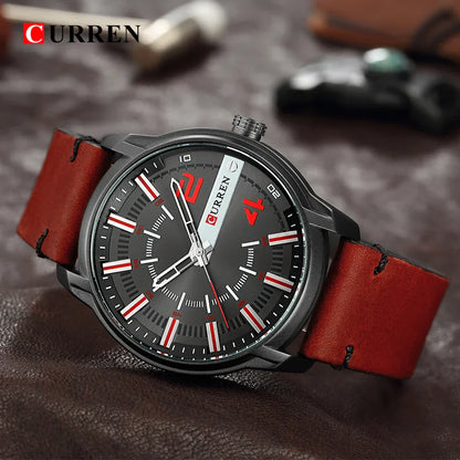 CURREN Watches Leather-8306 US Arabia