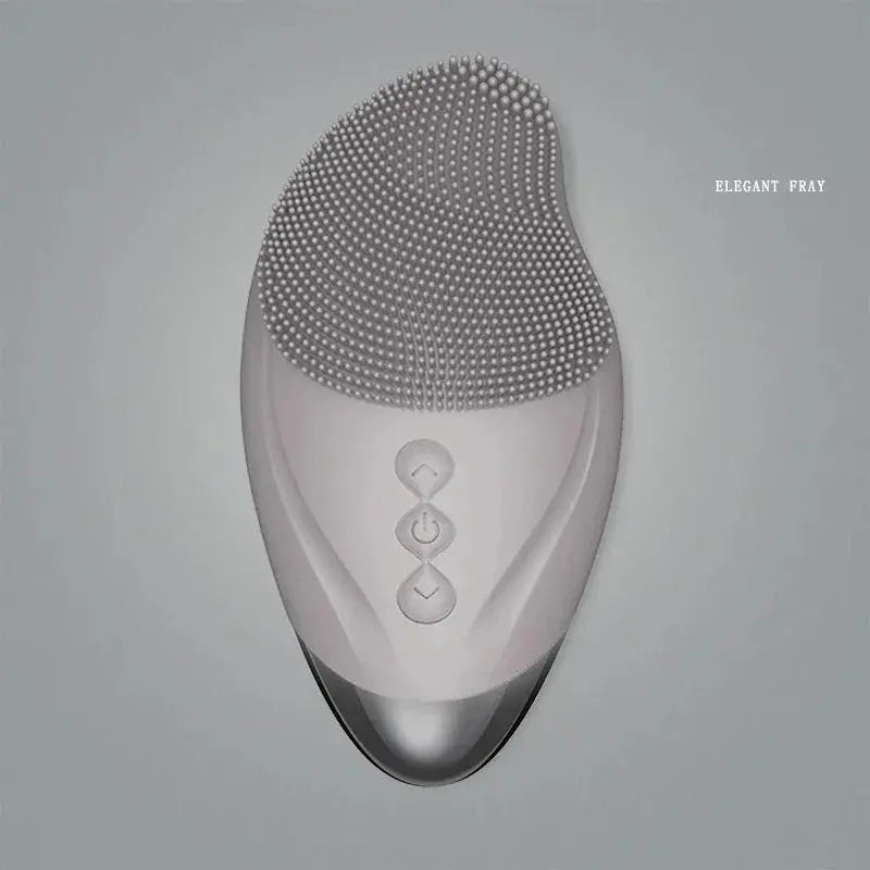 Rechargeable silicone facial brush for deep cleansing and gentle skincare, perfect for daily use