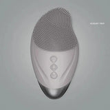 Rechargeable silicone facial brush for deep cleansing and gentle skincare, perfect for daily use