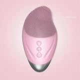 Rechargeable silicone facial brush for deep cleansing and gentle skincare, perfect for daily use