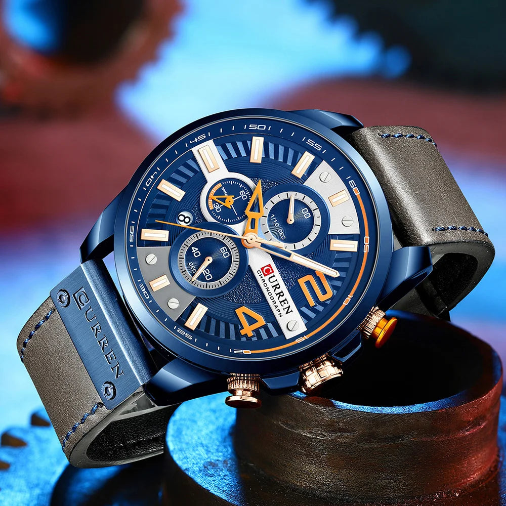 CURREN 8393 Watches Leather US Arabia