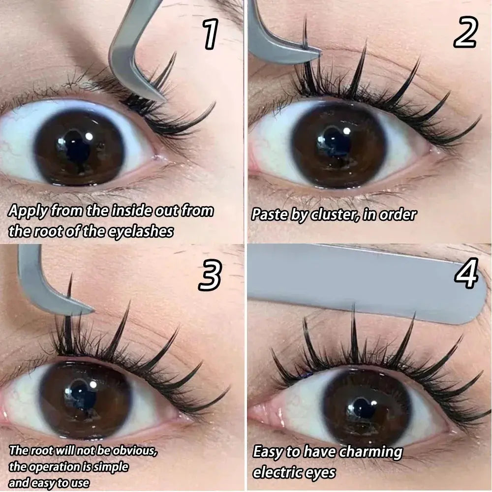 Yelix New Sunflower Eyelash Set Cluster Lashes.