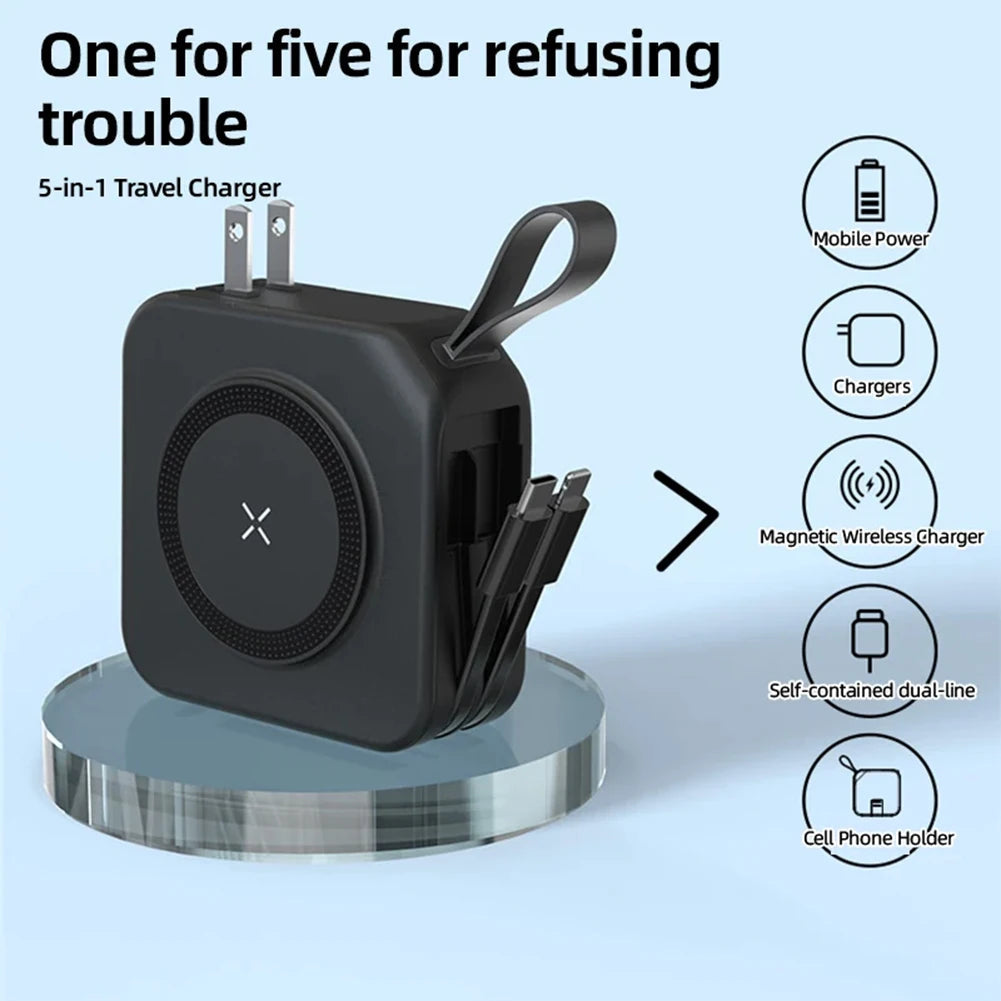 Magnetic Wireless Power Banks Portable Lightweight Power Banks For Picnic Outdoor DesiNest