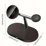 3 in 1 Magnetic Wireless Charger Stand For iPhone 12 13 14 15 16 ，Fast Charging Station for Apple Watch 10 9 8 7 6 5 Airpods Pro DesiNest