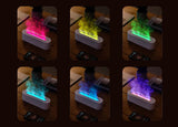 KINSCOTER Essential Oil Aroma Diffuser Flame Air Humidifier Ultrasonic Cool Mist Difusor with RGB Realistic Fire Night Light DesiNest