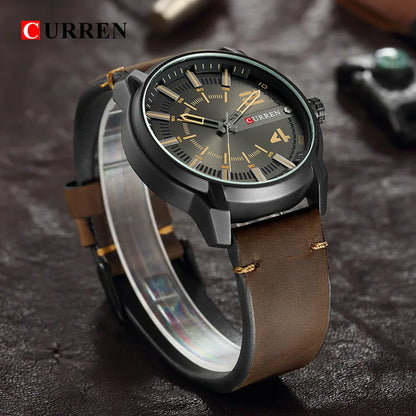 CURREN Watches Leather-8306 US Arabia
