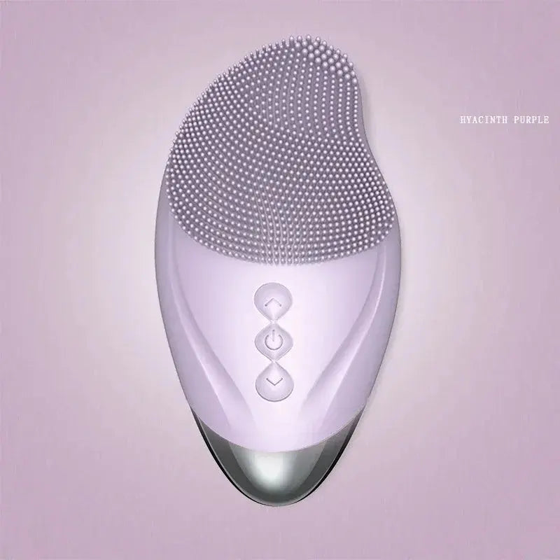 Rechargeable silicone facial brush for deep cleansing and gentle skincare, perfect for daily use