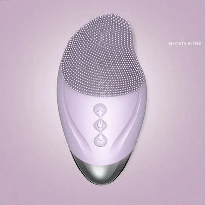 Rechargeable silicone facial brush for deep cleansing and gentle skincare, perfect for daily use