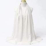 Muslim Chiffon Hijab Scarf Women Long Solid Color.