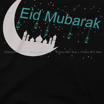Hip Hop Polyester TShirt Eid Mubarak Arabic.