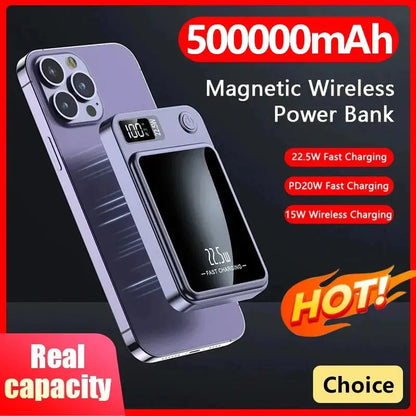 Magnetic Wireless Power Bank 50000mAh 22.5W Fast.
