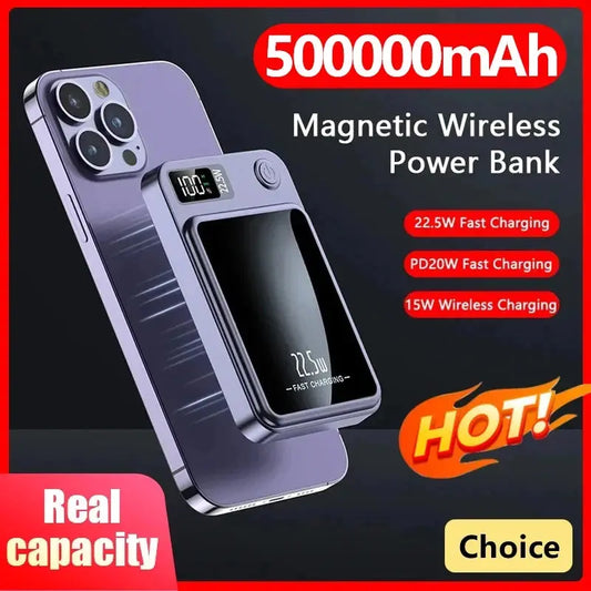 Magnetic Wireless Power Bank 50000mAh 22.5W Fast.