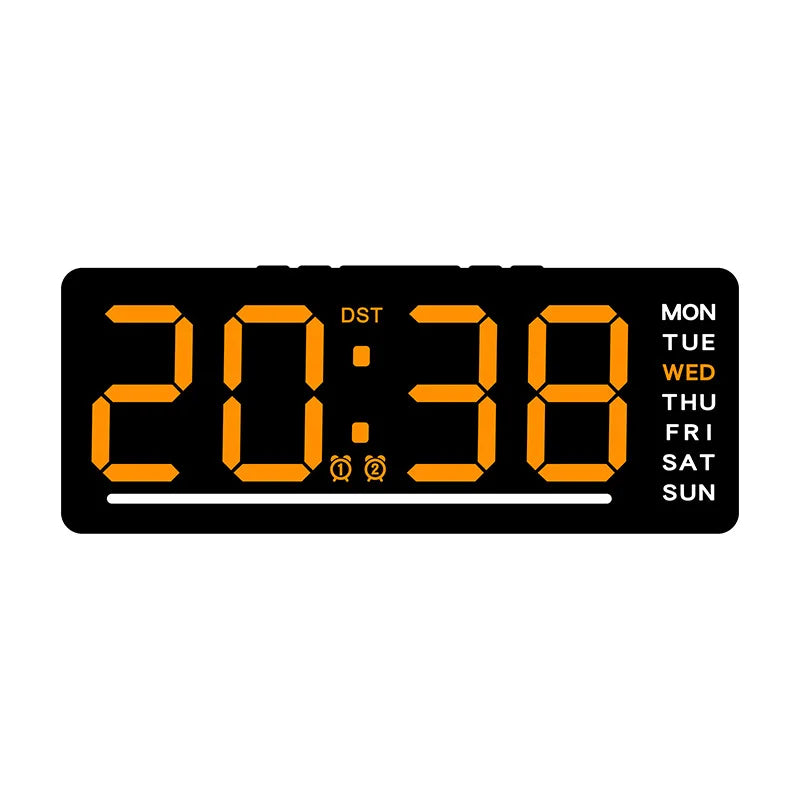 Digital Alarm Clock TEMP Date Week Dual Alarm 5 Levels Brightness Snooze Table Clock 12/24H Night Mode LED Clock DesiNest