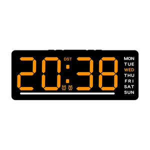 Digital Alarm Clock TEMP Date Week Dual Alarm 5 Levels Brightness Snooze Table Clock 12/24H Night Mode LED Clock DesiNest