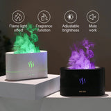 KINSCOTER Aroma Diffuser Air Humidifier Ultrasonic Cool Mist Maker Fogger Led Essential Oil Flame Lamp Difusor DesiNest