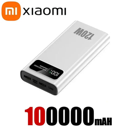 Power Bank Super Fast Charging Battery High Capacity 120W 200000mAh.
